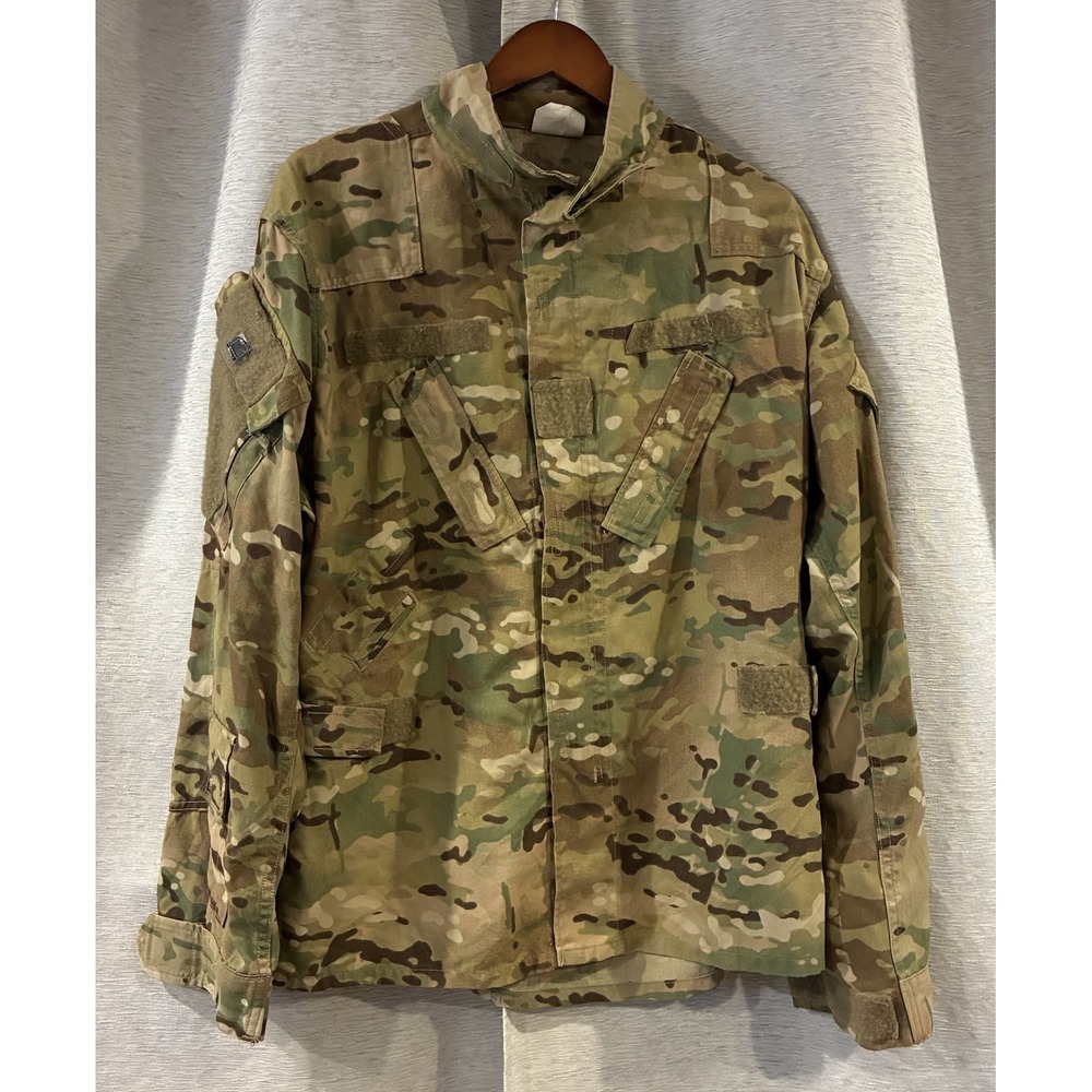 US Army Combat Coat Mens Large Short Camo Hot Weather Military Aircrew